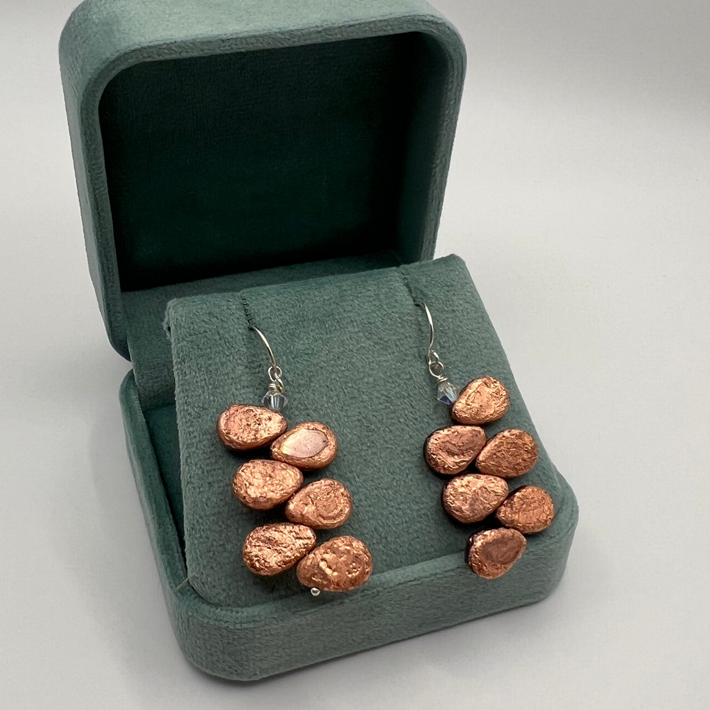 Rose Gold Blossom Earrings