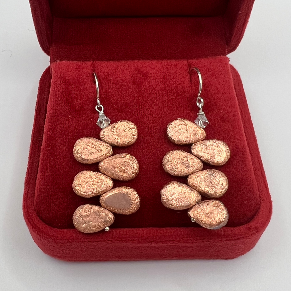 Rose Gold Blossom Earrings