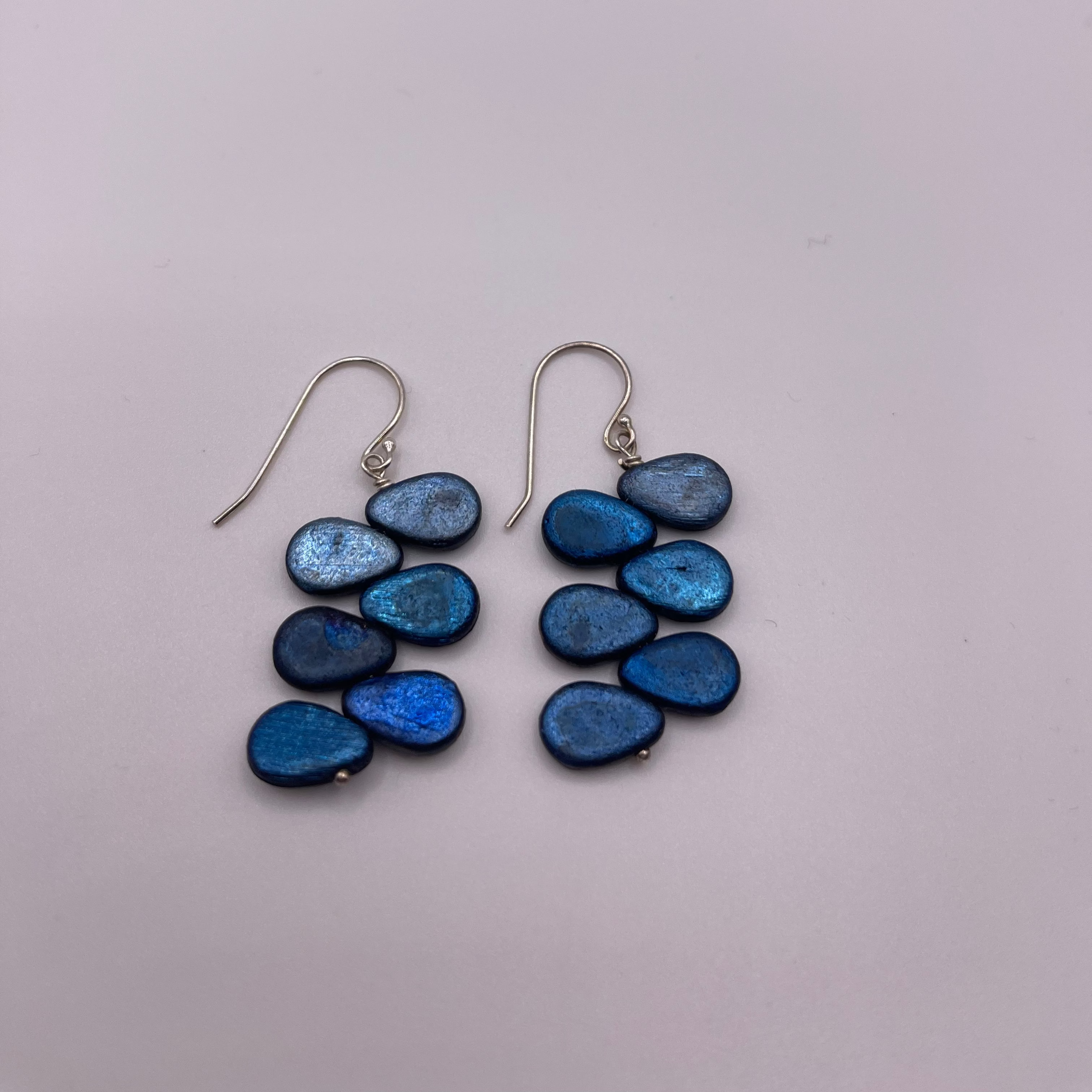 Midnight Blue Wisteria Earrings