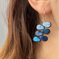 Midnight Blue Wisteria Earrings