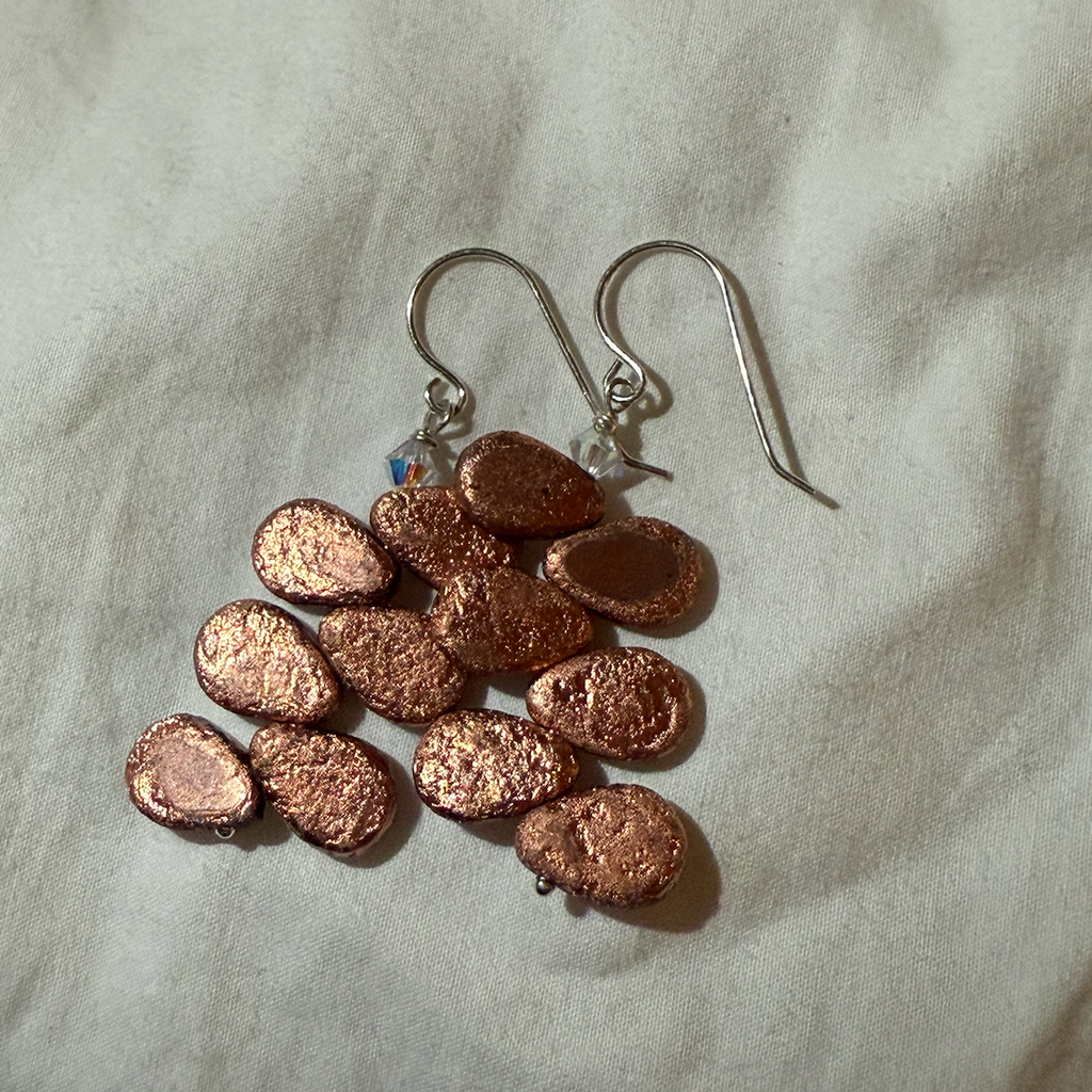 Rose Gold Blossom Earrings